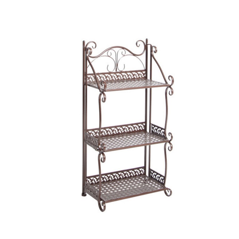3 Layers Storage Rack Iron Art Shelf Multi Functio...