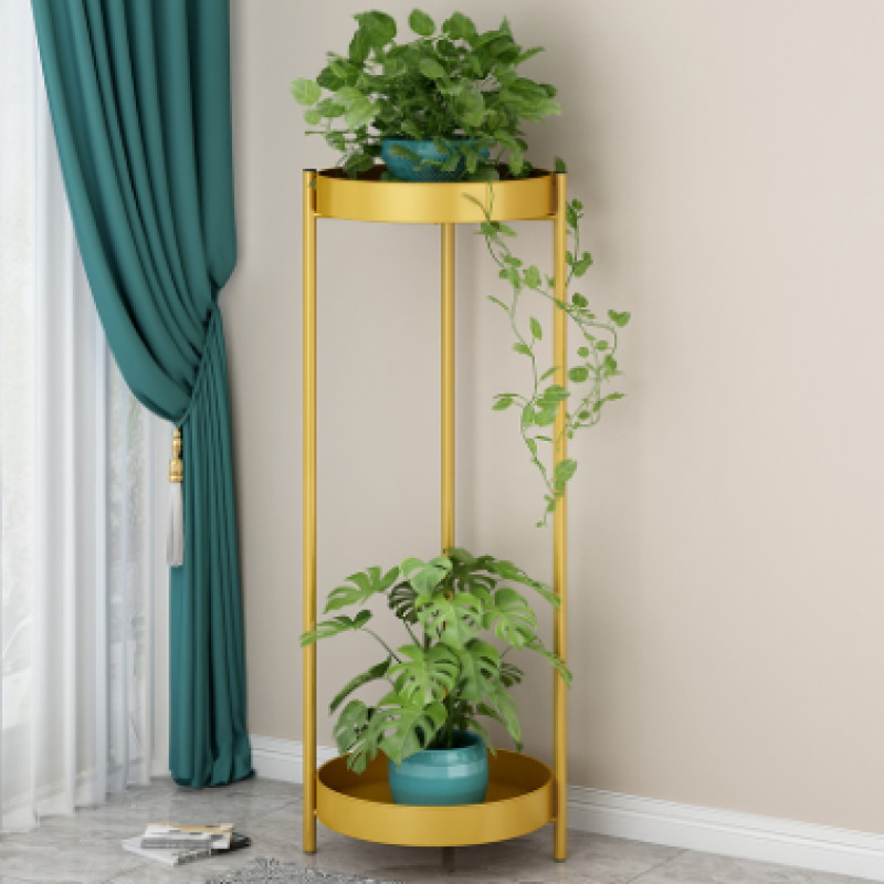 Indoor Decorative Flower Rack Home Balcony Wrought...