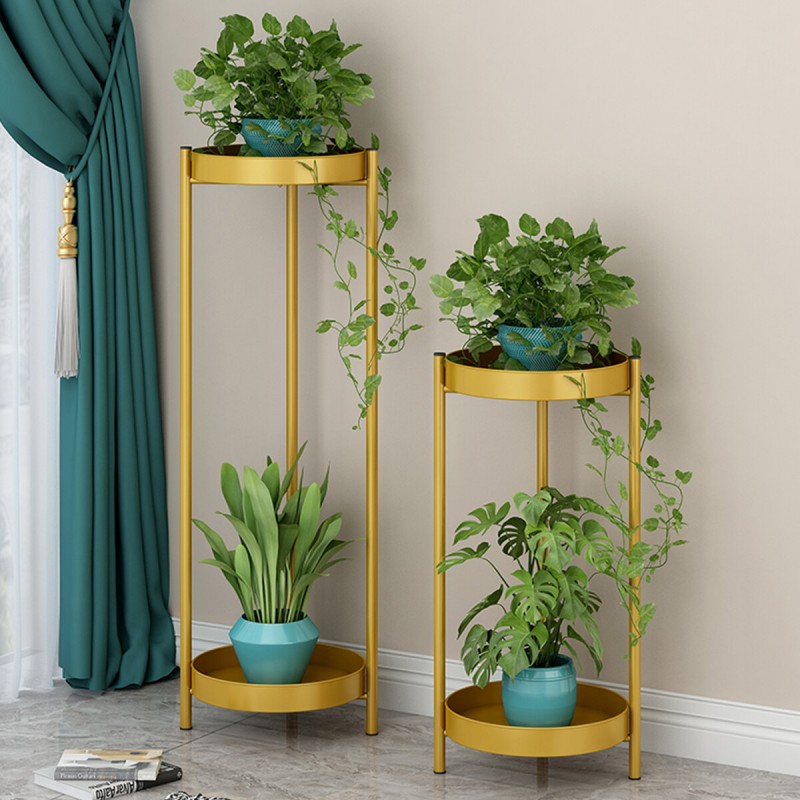 Indoor Decorative Flower Rack Home Balcony Wrought...