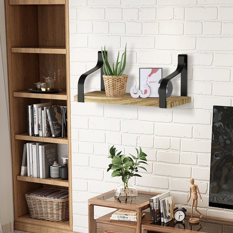3-Piece Multifunctional Wall Shelf Floating Storag...