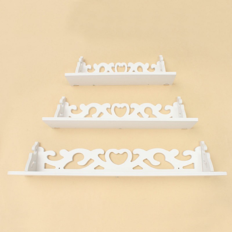 3 Pcs Wall Mounted Storage Rack Wall Shelf TV Wall Hanging Storage Shelf Rack for Home Living Room Decor