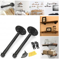 20kg Load-bearing Retro Black Iron Industrial Pipe...