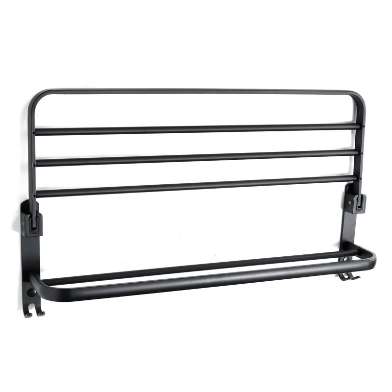 59cm Punched/Punch-free Space Aluminum Towel Holder 90° Folding Easy Installation Towel Rack Durable Towel Shelf