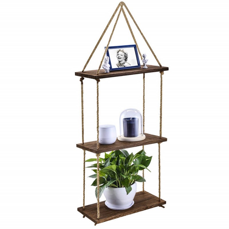 Three-layer Sling Female Hanger Large Capacity Bring Tidiness Wall Worship Storage Shelf for Lving room Kitchen