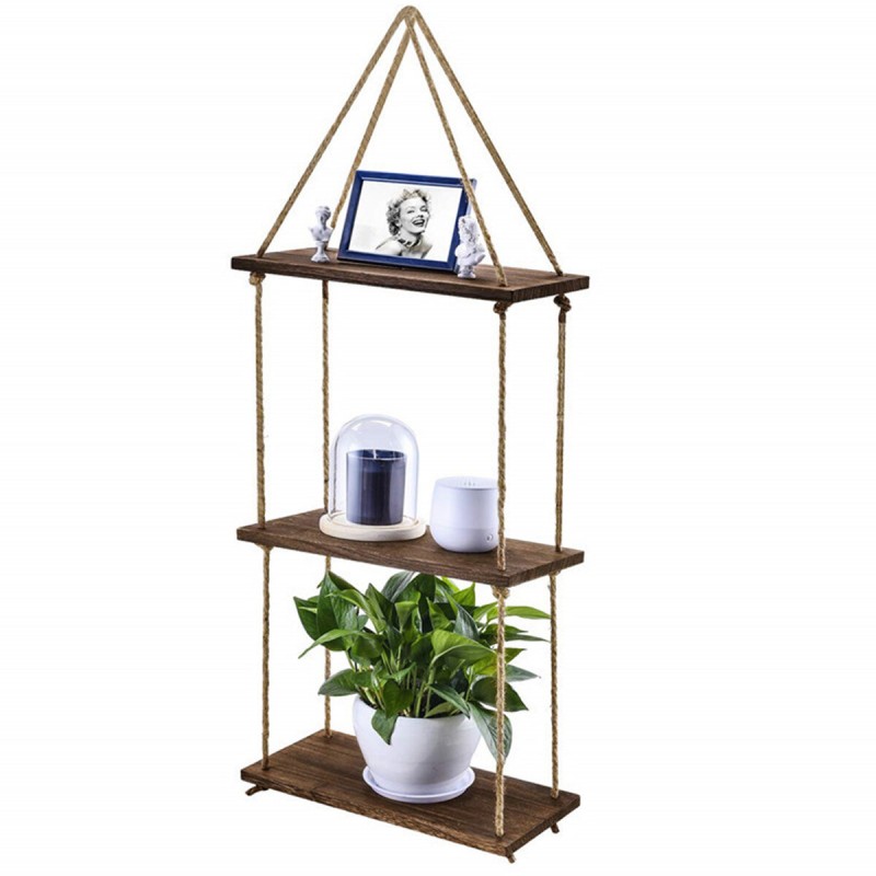 Three-layer Sling Female Hanger Large Capacity Bring Tidiness Wall Worship Storage Shelf for Lving room Kitchen