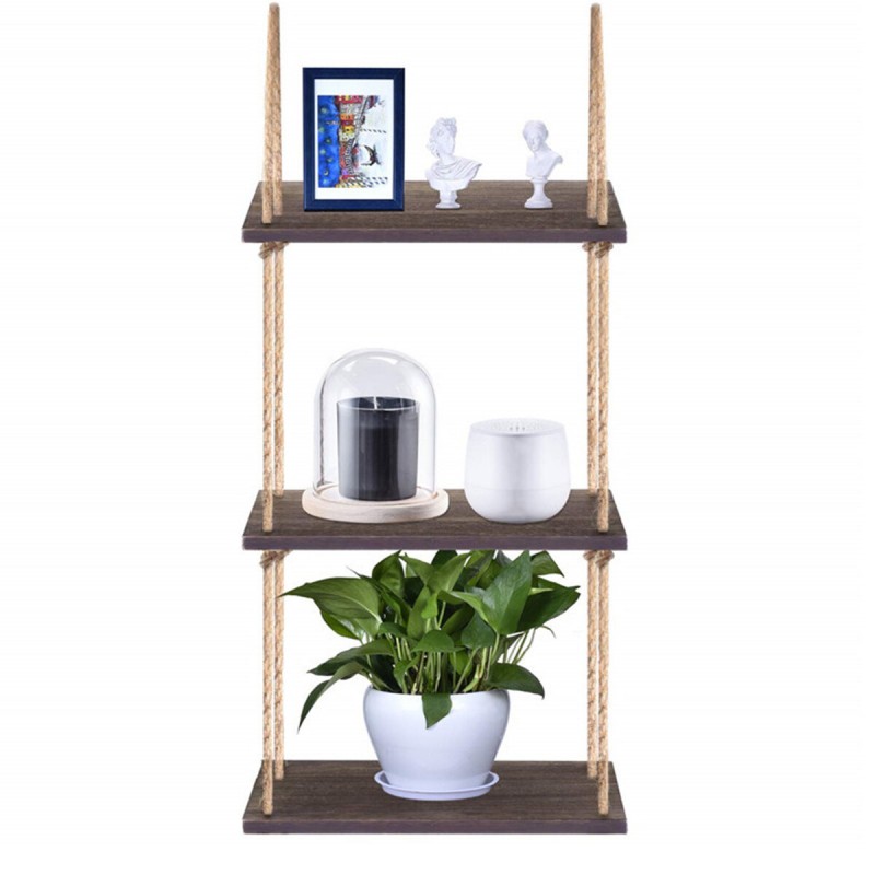 Three-layer Sling Female Hanger Large Capacity Bring Tidiness Wall Worship Storage Shelf for Lving room Kitchen