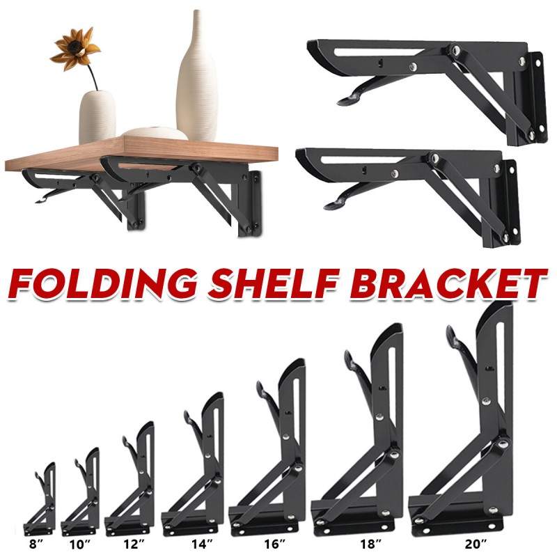 2PCS Stainless Steel Folding Table Bracket Shelf B...