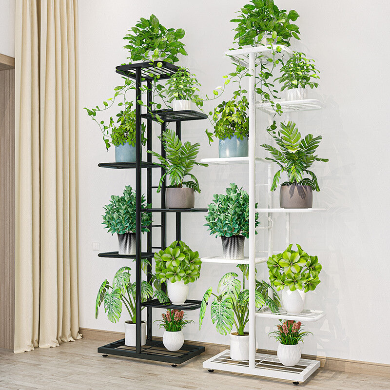 7-layer Simple Flower Stand Anti-rust Durable Circ...