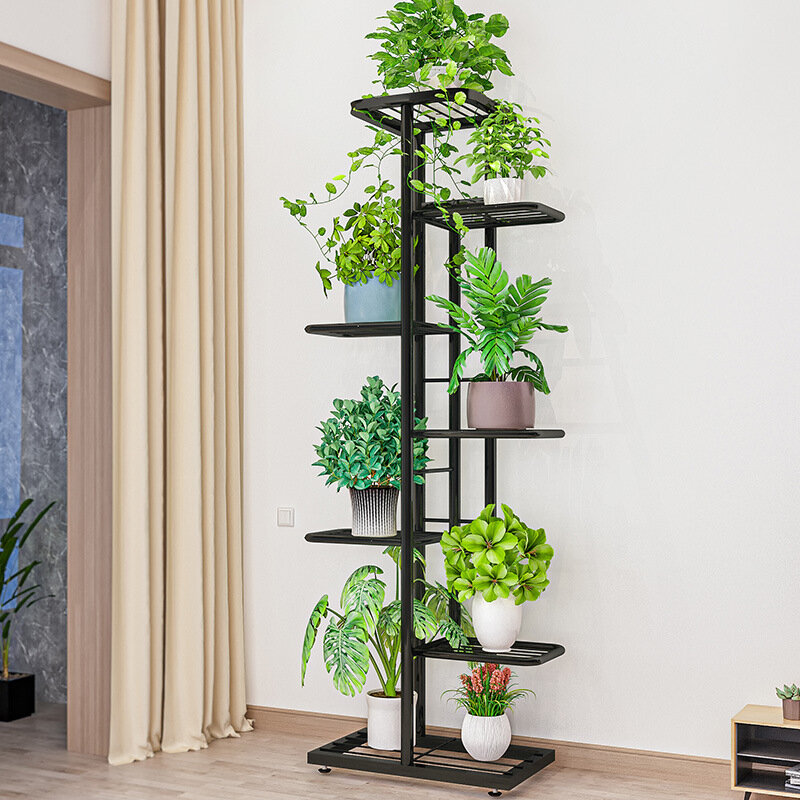 7-layer Simple Flower Stand Anti-rust Durable Circ...