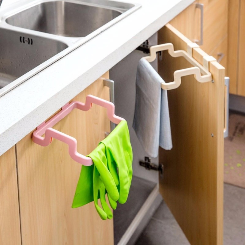 Kitchen Cabinet Hanging Rubbish Bag Holder Garbage...