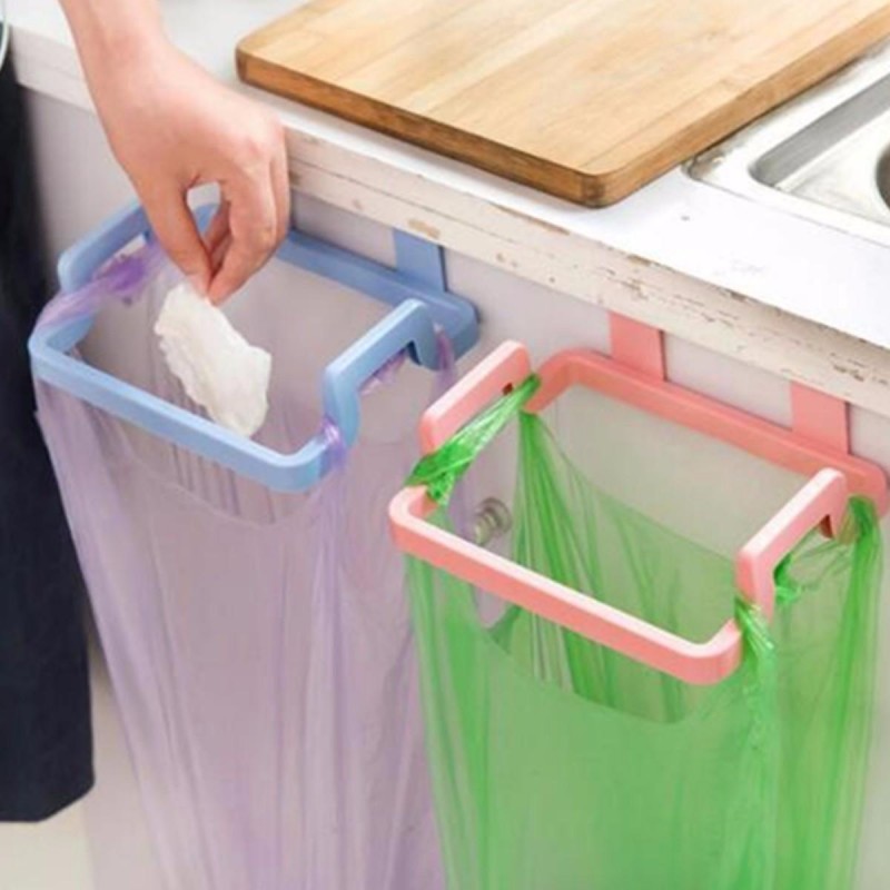 Kitchen Cabinet Hanging Rubbish Bag Holder Garbage...