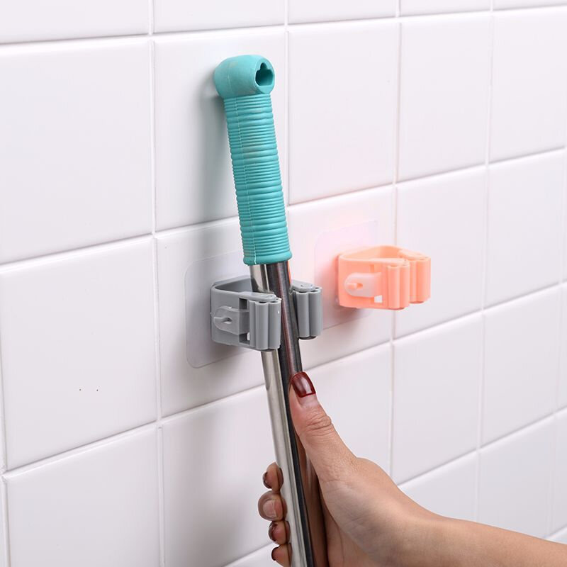 1pcs Mop Broom Hook Wall Mounted Mop Holder Househ...