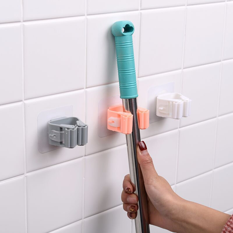1pcs Mop Broom Hook Wall Mounted Mop Holder Househ...