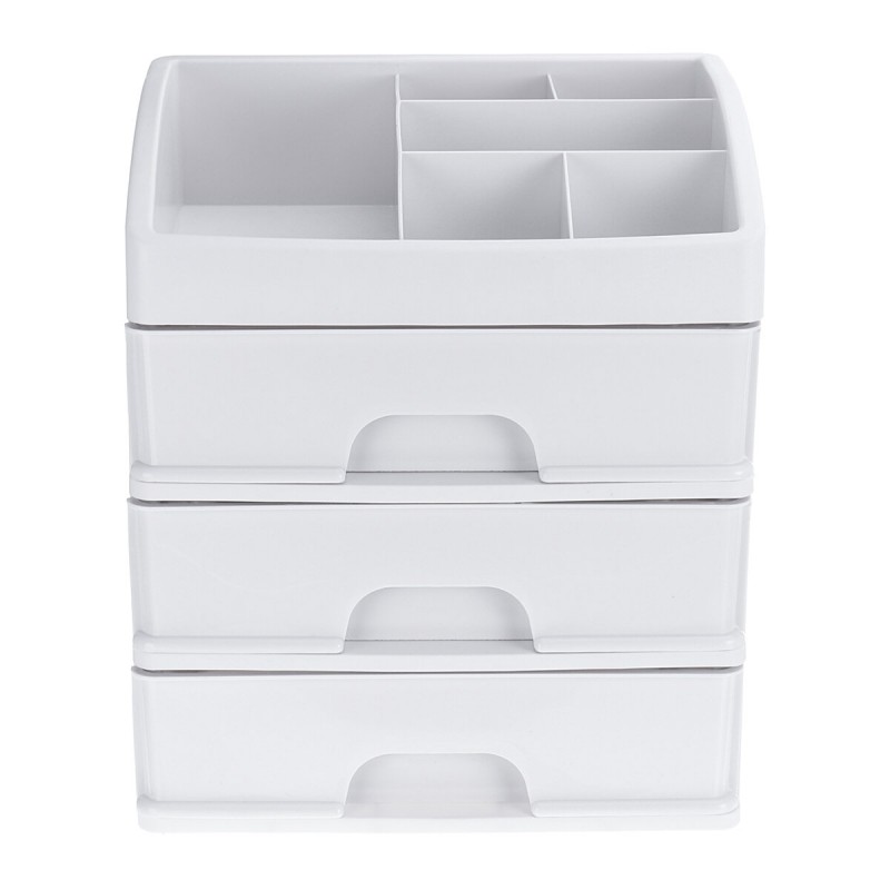 1/2/3 Layers Desktop Makeup Drawer Organizer Clear Cosmetic Storage Box Container Make Up Storage - 4 gaten
