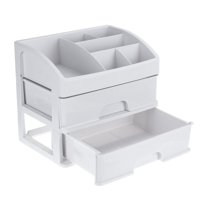 1/2/3 Layers Desktop Makeup Drawer Organizer Clear...
