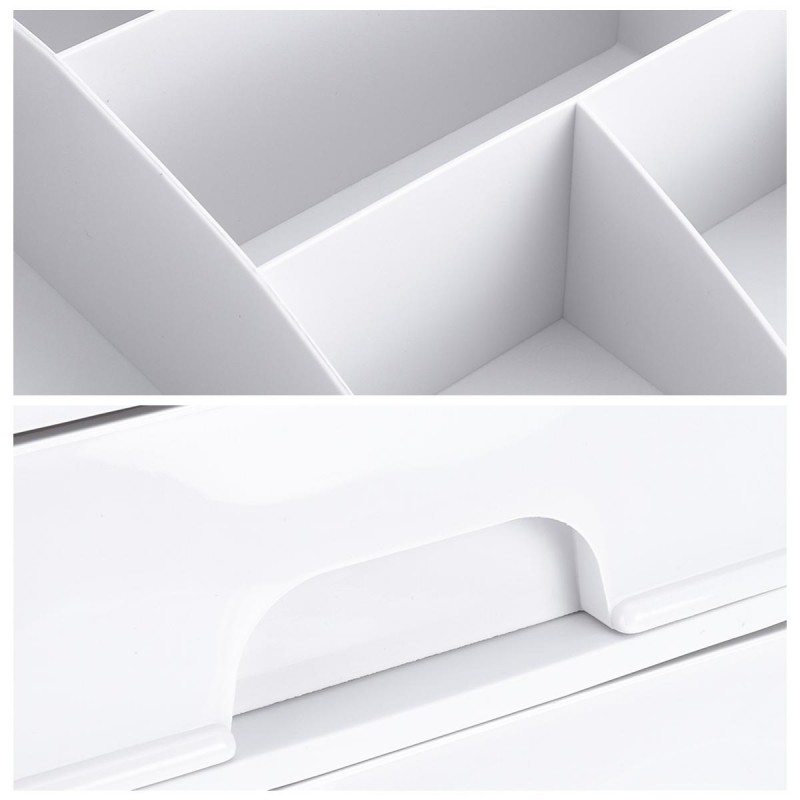 1/2/3 Layers Desktop Makeup Drawer Organizer Clear Cosmetic Storage Box Container Make Up Storage - 4 gaten