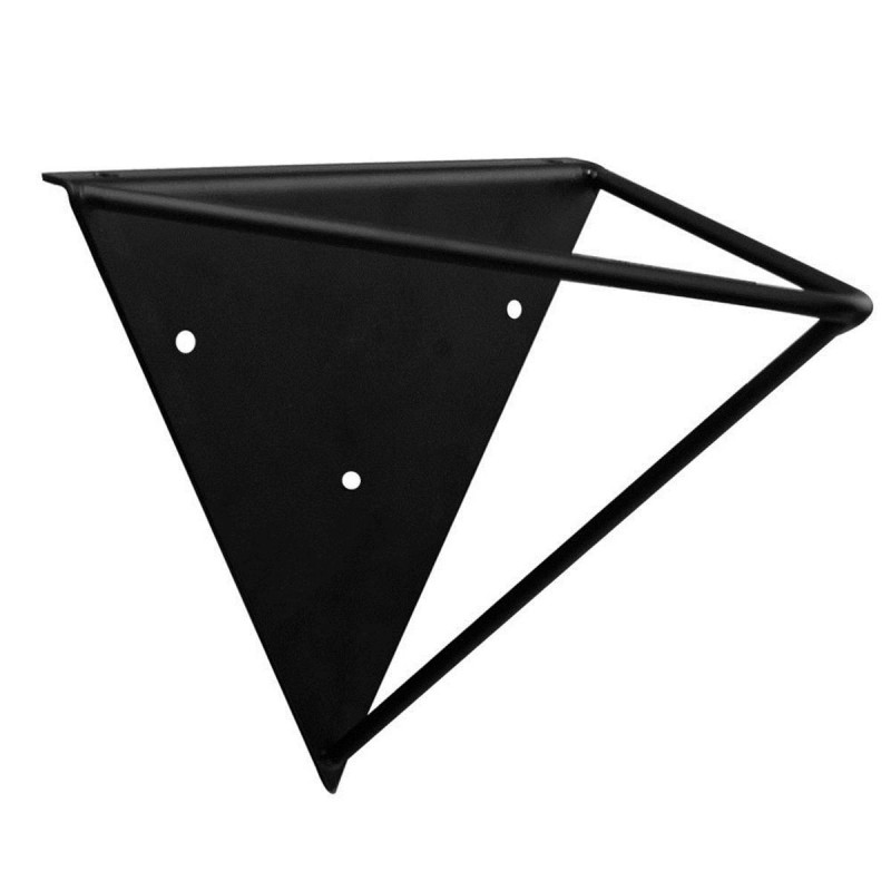 2PCS Durable Wall Mount Multi-Use Shelf Heavy Duty Metal Support Bracket Prism Furniture Bracket - Black