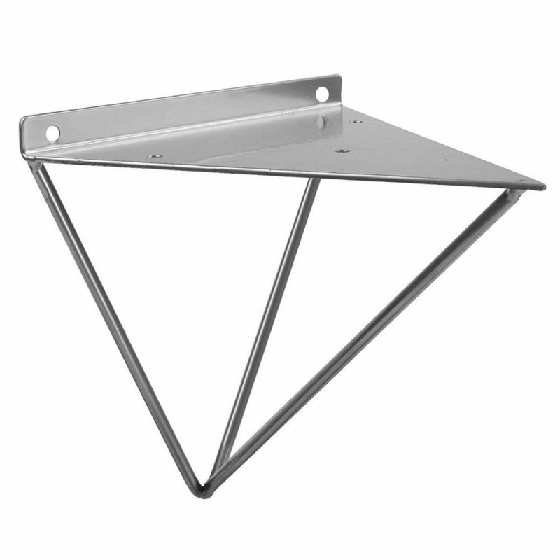 2PCS Durable Wall Mount Multi-Use Shelf Heavy Duty Metal Support Bracket Prism Furniture Bracket - Black