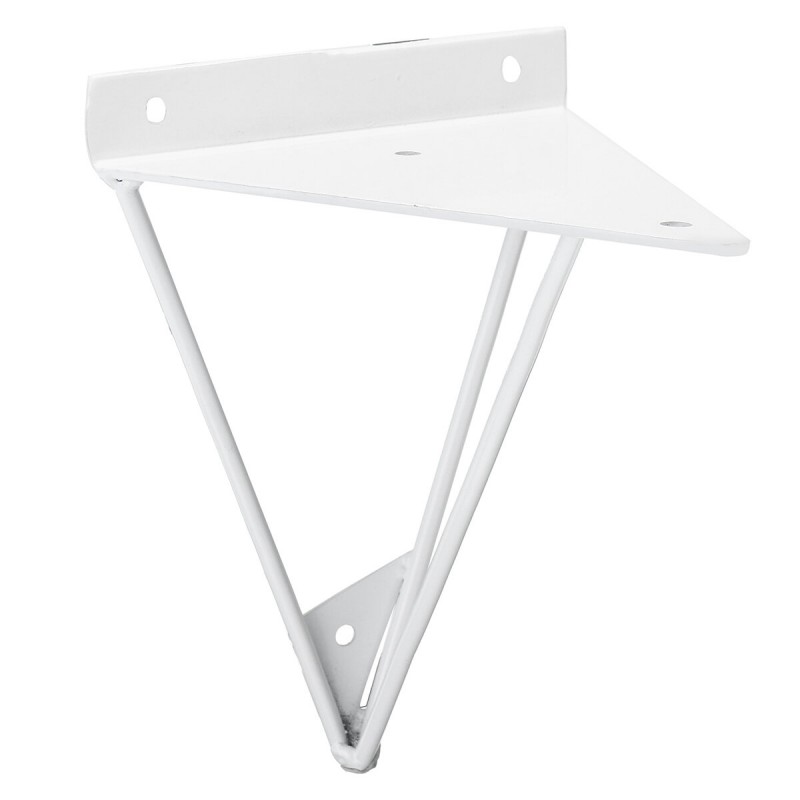 2PCS Durable Wall Mount Multi-Use Shelf Heavy Duty Metal Support Bracket Prism Furniture Bracket - Black