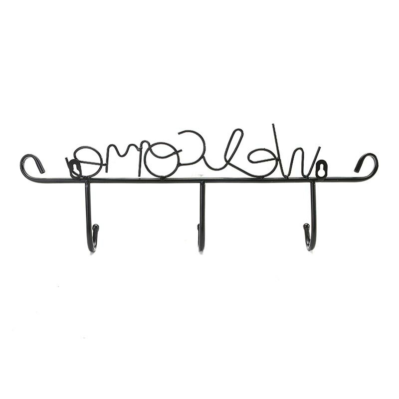 KC-WH09 Creative Wall Mount Metal Hook Bedroom Bathroom Hat Key Door Hanger - 1