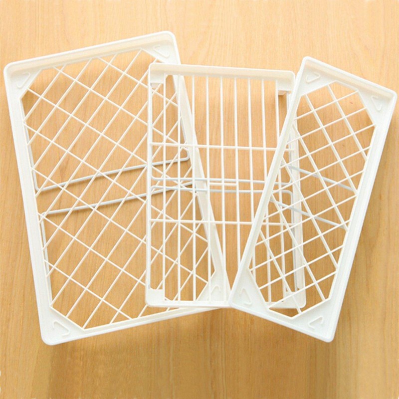 Foldable Racks Home Bathroom Kitchen Storage Rack Shelving Shelf Holders Organizer - S