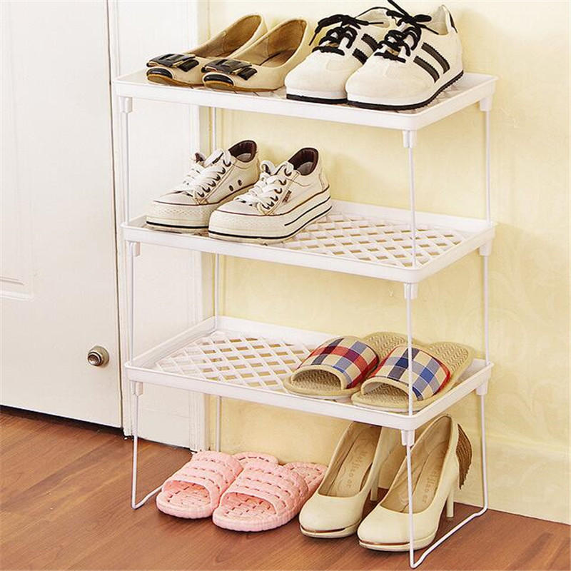 Foldable Racks Home Bathroom Kitchen Storage Rack Shelving Shelf Holders Organizer - S