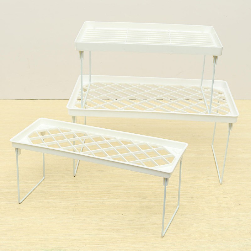 Foldable Racks Home Bathroom Kitchen Storage Rack Shelving Shelf Holders Organizer - S