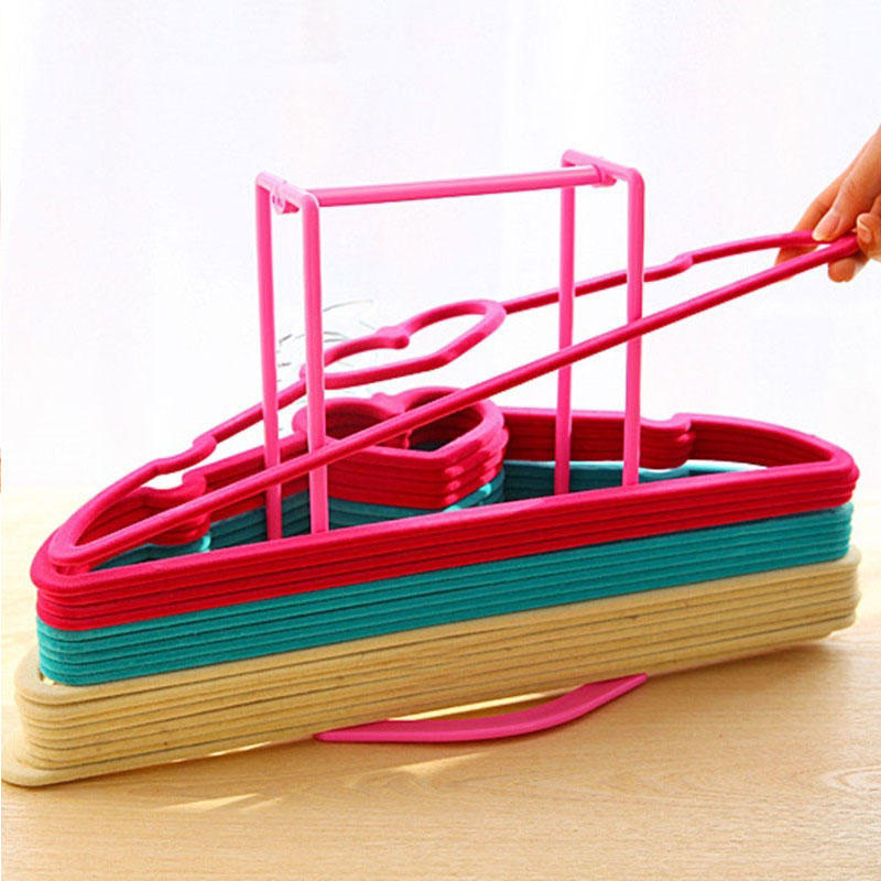 Creative Clothes Hanger Storage Rack Multifunctional Clothespin Oraganizer Holder - Green