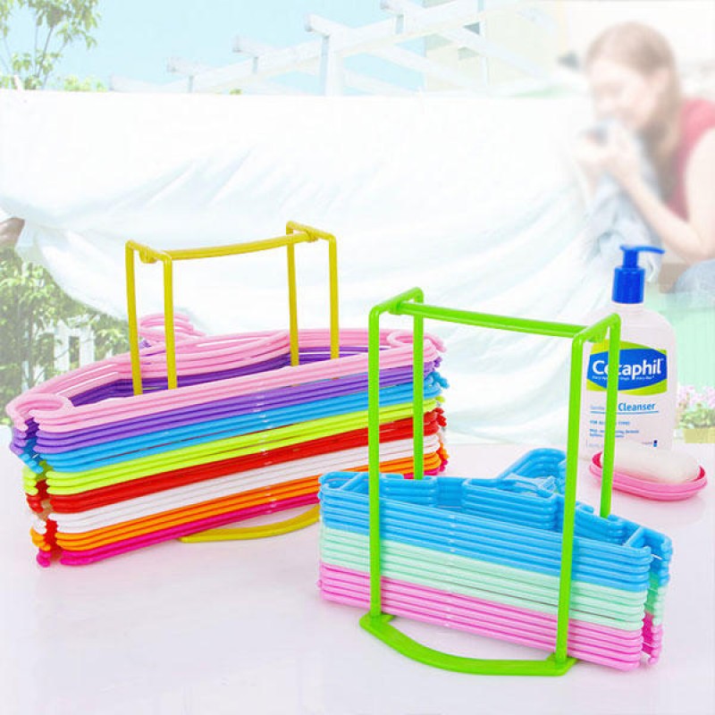 Creative Clothes Hanger Storage Rack Multifunction...