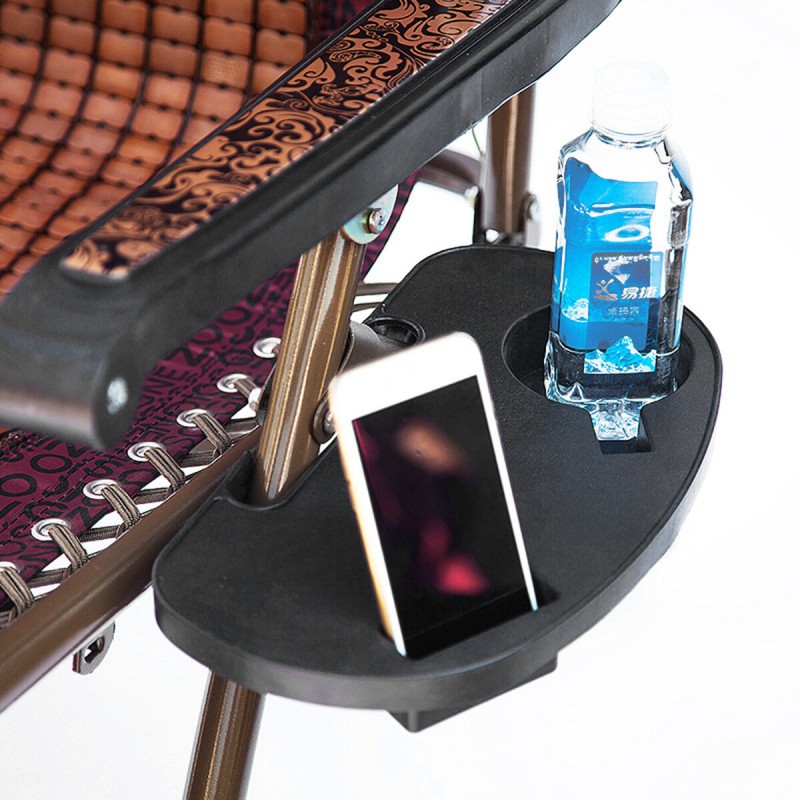 Folding Chair Table Side Tray Multi-functional Dri...
