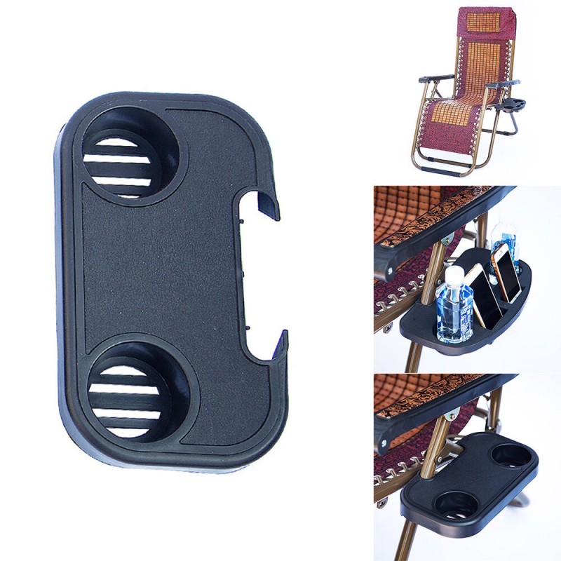 Folding Chair Table Side Tray Multi-functional Dri...