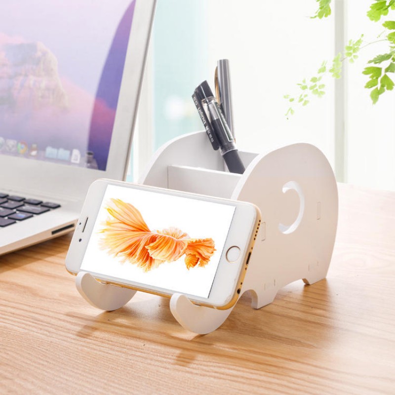 DIY Portable Removable Cartoon Phone Holder Elepha...