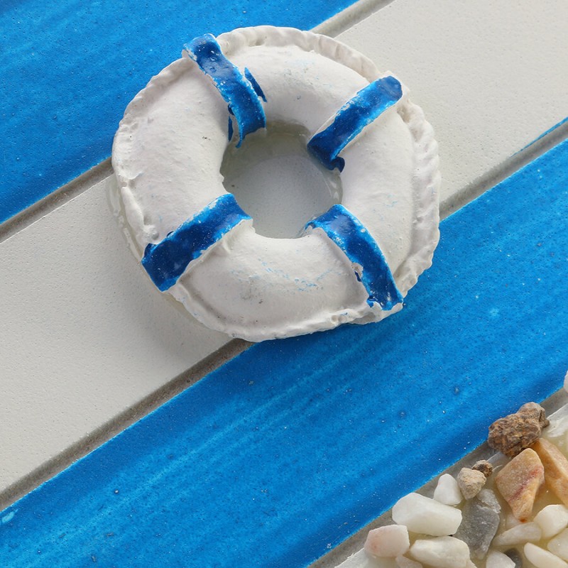 KC-WH04 Nautical Wood Hook Wall Mount Mediterranean Bedroom Bathroom Hat Key Door Hanger - 4