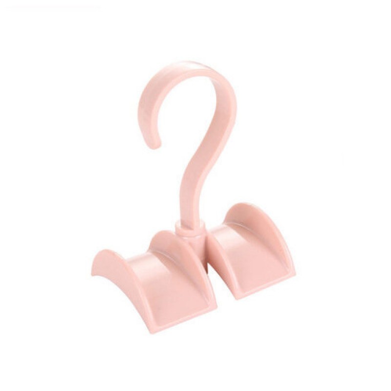Rotated Storage Rack Bag Hanger Plastic Clothes Rack Creative Tie Closet Hanger Wardrobe Organizer - Green
