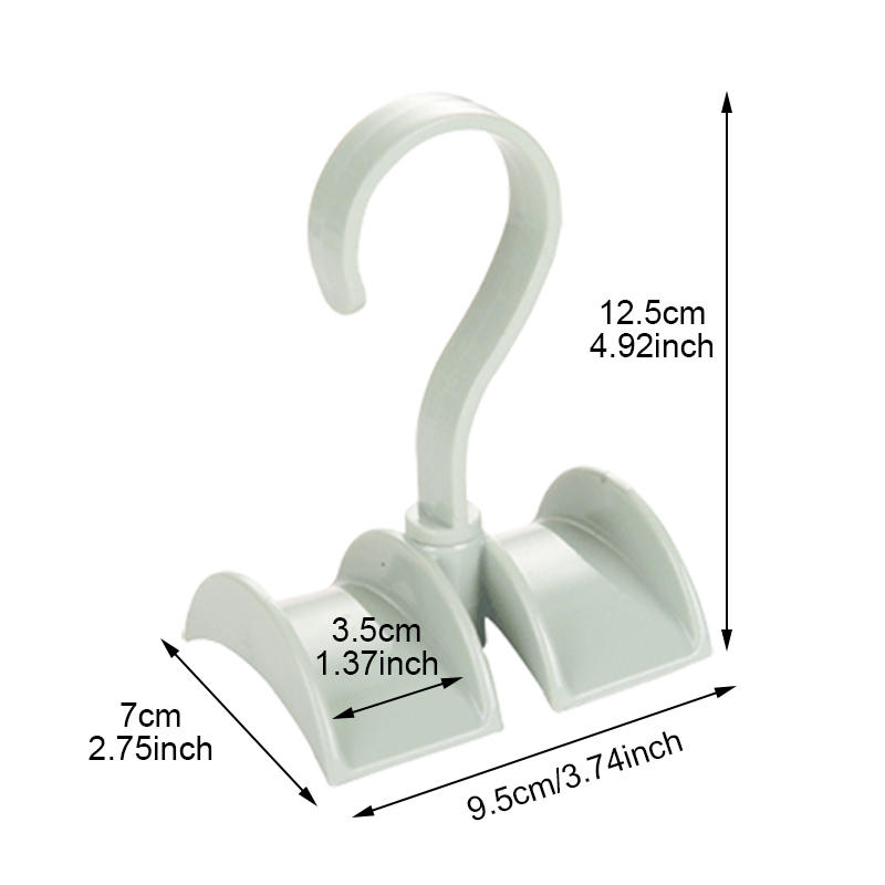 Rotated Storage Rack Bag Hanger Plastic Clothes Rack Creative Tie Closet Hanger Wardrobe Organizer - Green