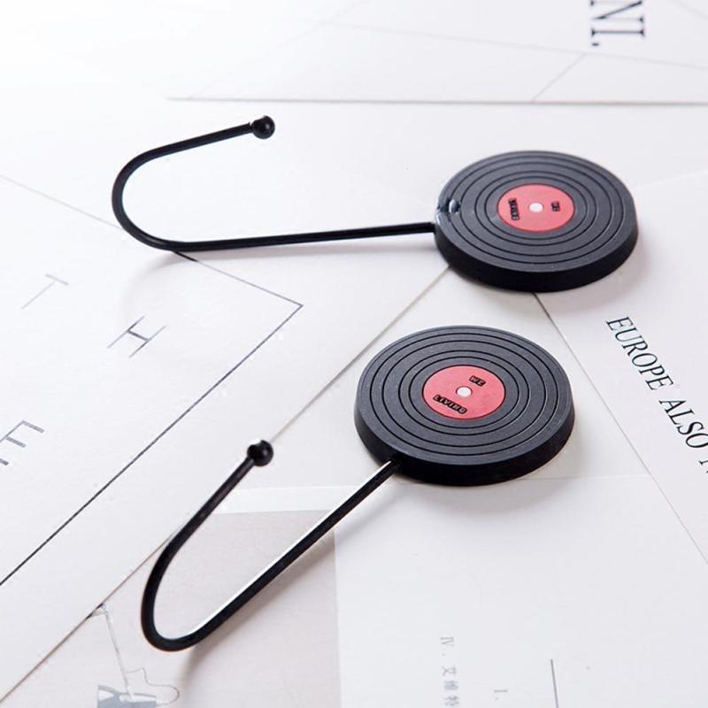 4Pcs/3Ps/2Pcs/1Pc Retro Style Tape Disk Records Style Vintage Wall Door Hook For Clothes Coat Hat Bag Towel Bath Hanger - B