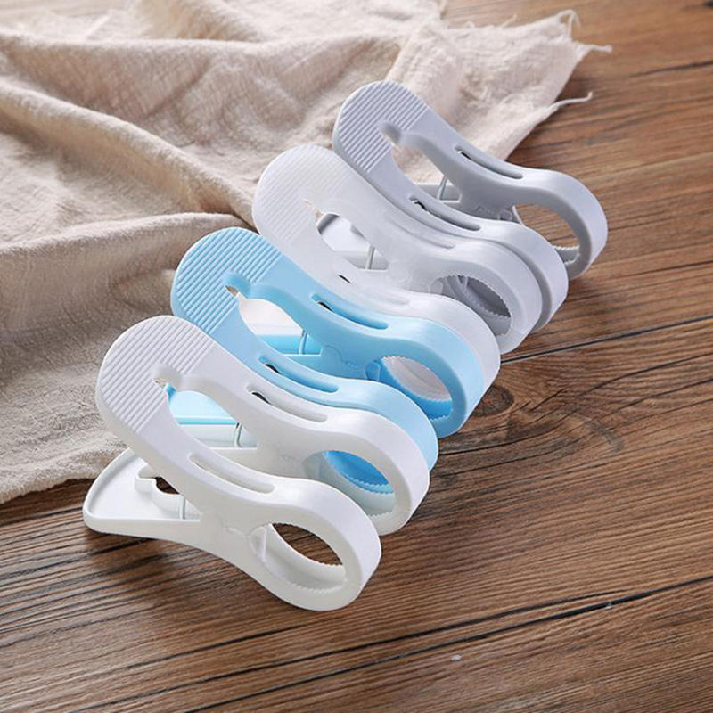 Strong Quilt Clip Large Double Plastic Drying Clips Hook Windproof Multifunctional Household Quilt Clothes Peg - Blue