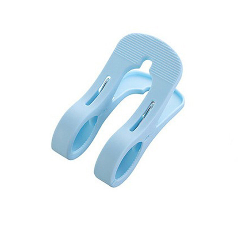 Strong Quilt Clip Large Double Plastic Drying Clips Hook Windproof Multifunctional Household Quilt Clothes Peg - Blue