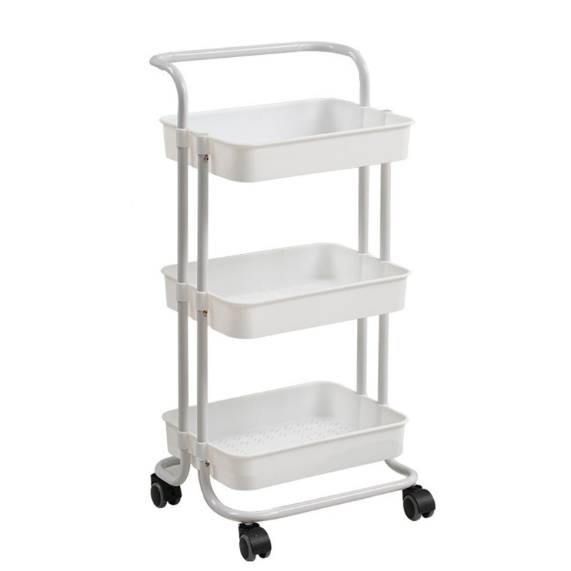 3 Layer Kitchen Storage Rack Shelf with Wheels Sli...