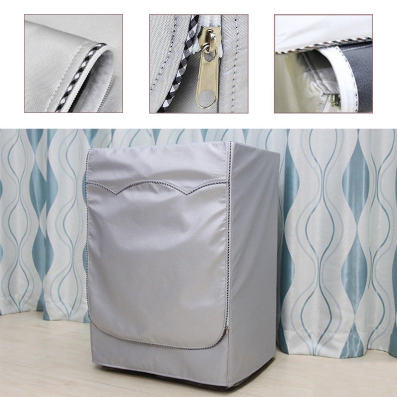 Washing Machine Dustproof Zipper Cover Turbine Roller Protect Waterproof - S