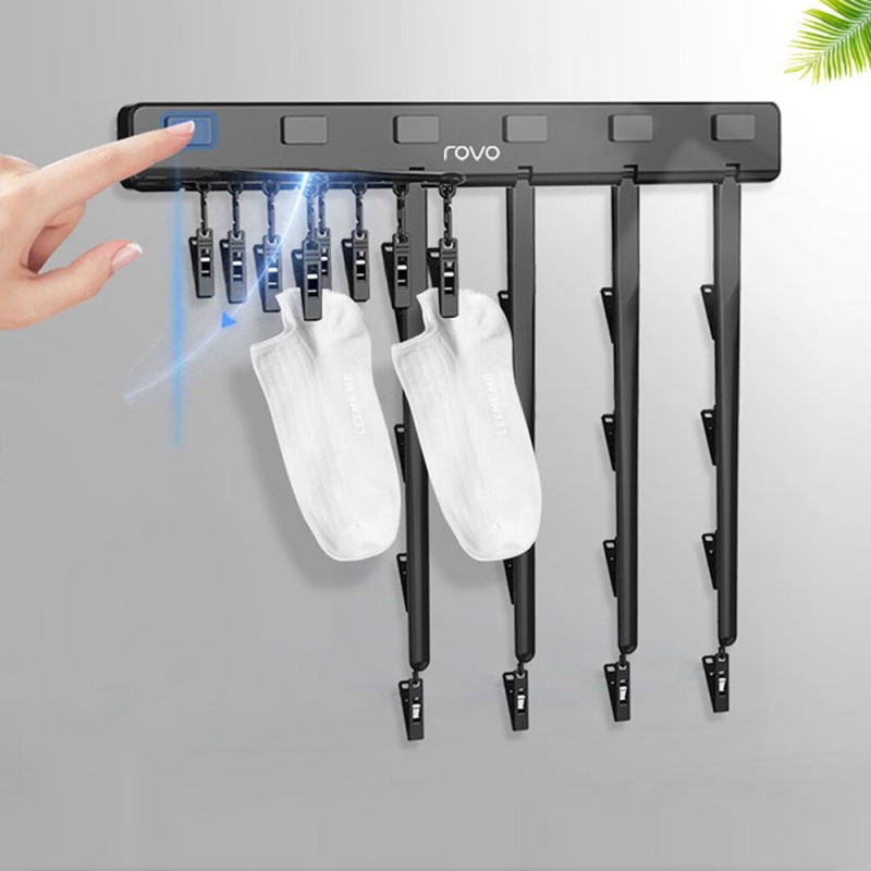 Multi-function Folding Air Dry Rack Hole Free Clot...