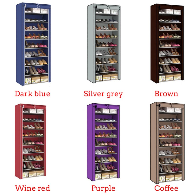 10 Tiers 9 Lattices Shoe Rack Shelf Storage Closet...