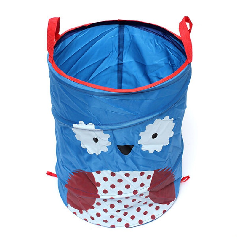 34x45cm Foldable Laundry Storage Basket Bathroom Cartoon Clothes Pants Bag - 03