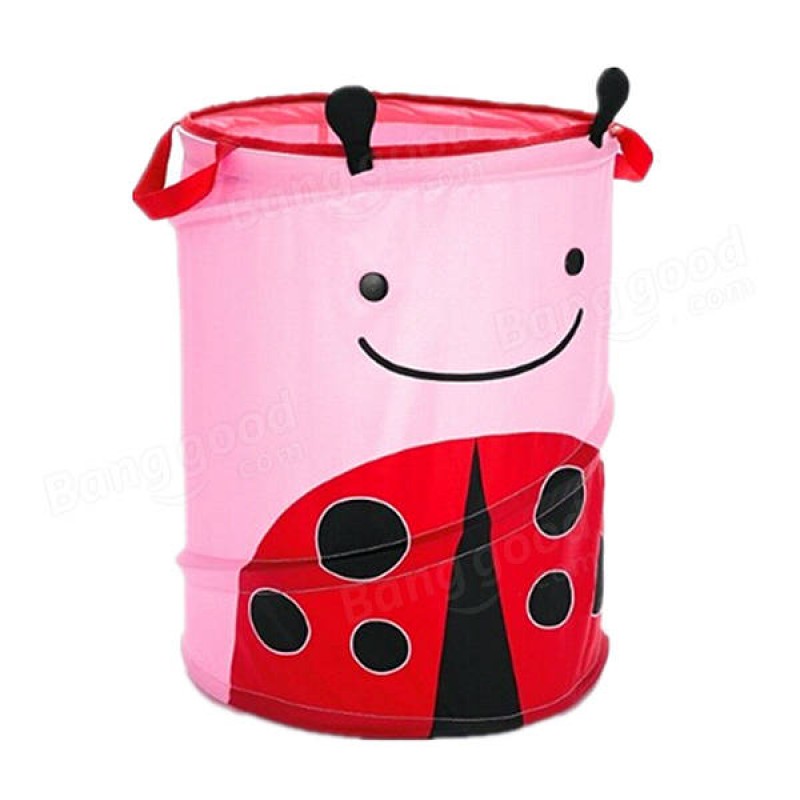 34x45cm Foldable Laundry Storage Basket Bathroom Cartoon Clothes Pants Bag - 03