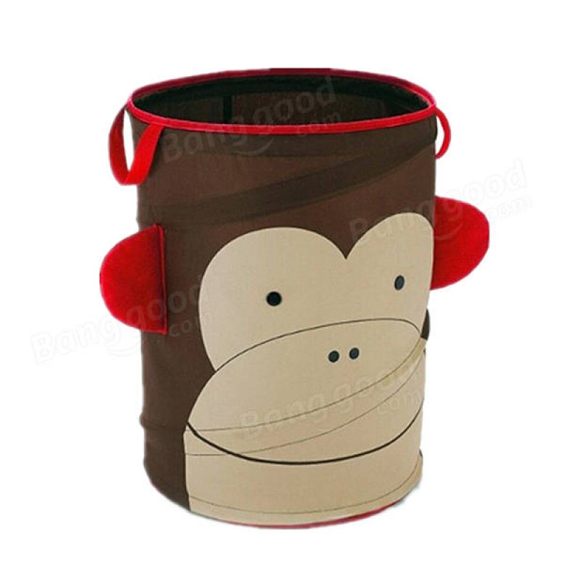 34x45cm Foldable Laundry Storage Basket Bathroom Cartoon Clothes Pants Bag - 03