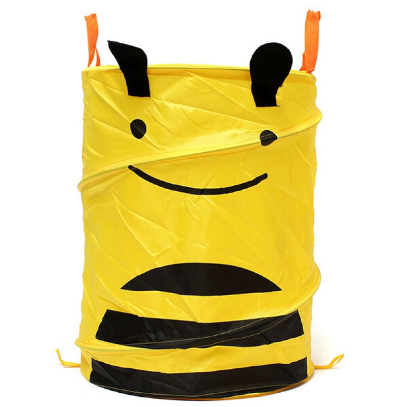 34x45cm Foldable Laundry Storage Basket Bathroom Cartoon Clothes Pants Bag - 03