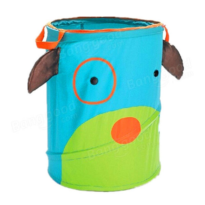 34x45cm Foldable Laundry Storage Basket Bathroom Cartoon Clothes Pants Bag - 03