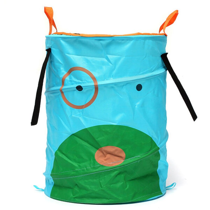 34x45cm Foldable Laundry Storage Basket Bathroom Cartoon Clothes Pants Bag - 03