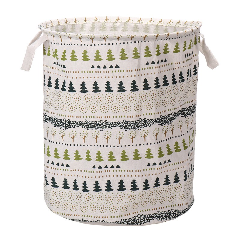 Round Foldable Laundry Storage Bucket Toys Sundries Waterproof Hamper - Jungle Tree
