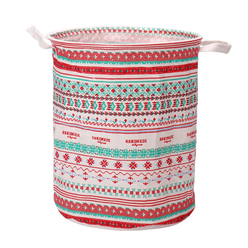 Round Foldable Laundry Storage Bucket Toys Sundries Waterproof Hamper - Jungle Tree